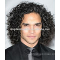 Factory Price Curly Brazilian Human Hair Lace Front Wig Men